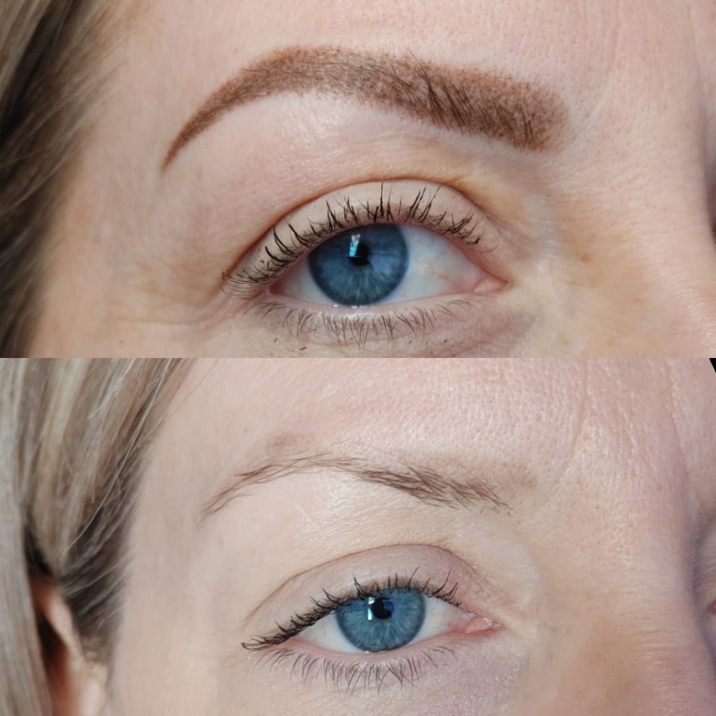 Ombré Powder Brows Before and After